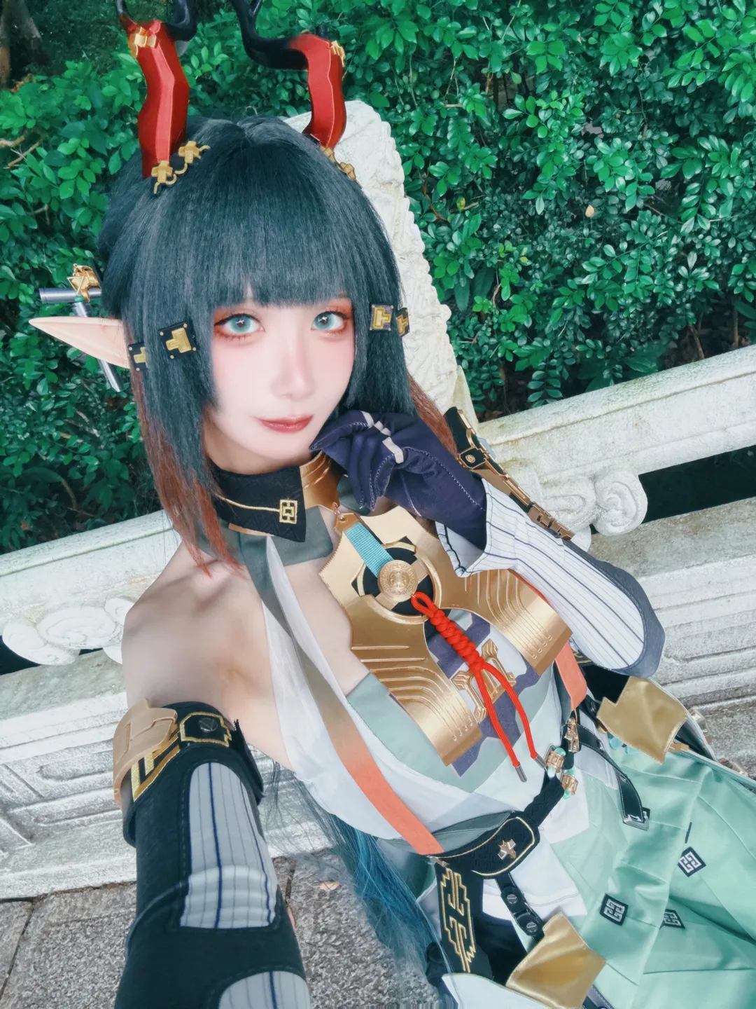 明日方舟终末地, 户外实景, cosplay摄影, 国风奇幻, 庄方宜cos - 第6张