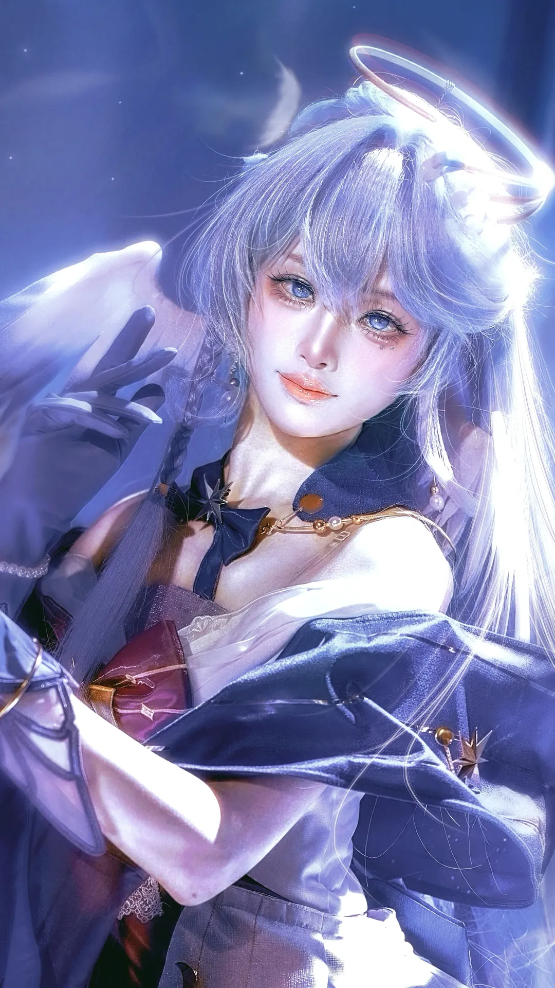 cosplay, 崩坏：星穹铁道, 知更鸟cos, 天使造型, 厚涂风后期 - 第1张