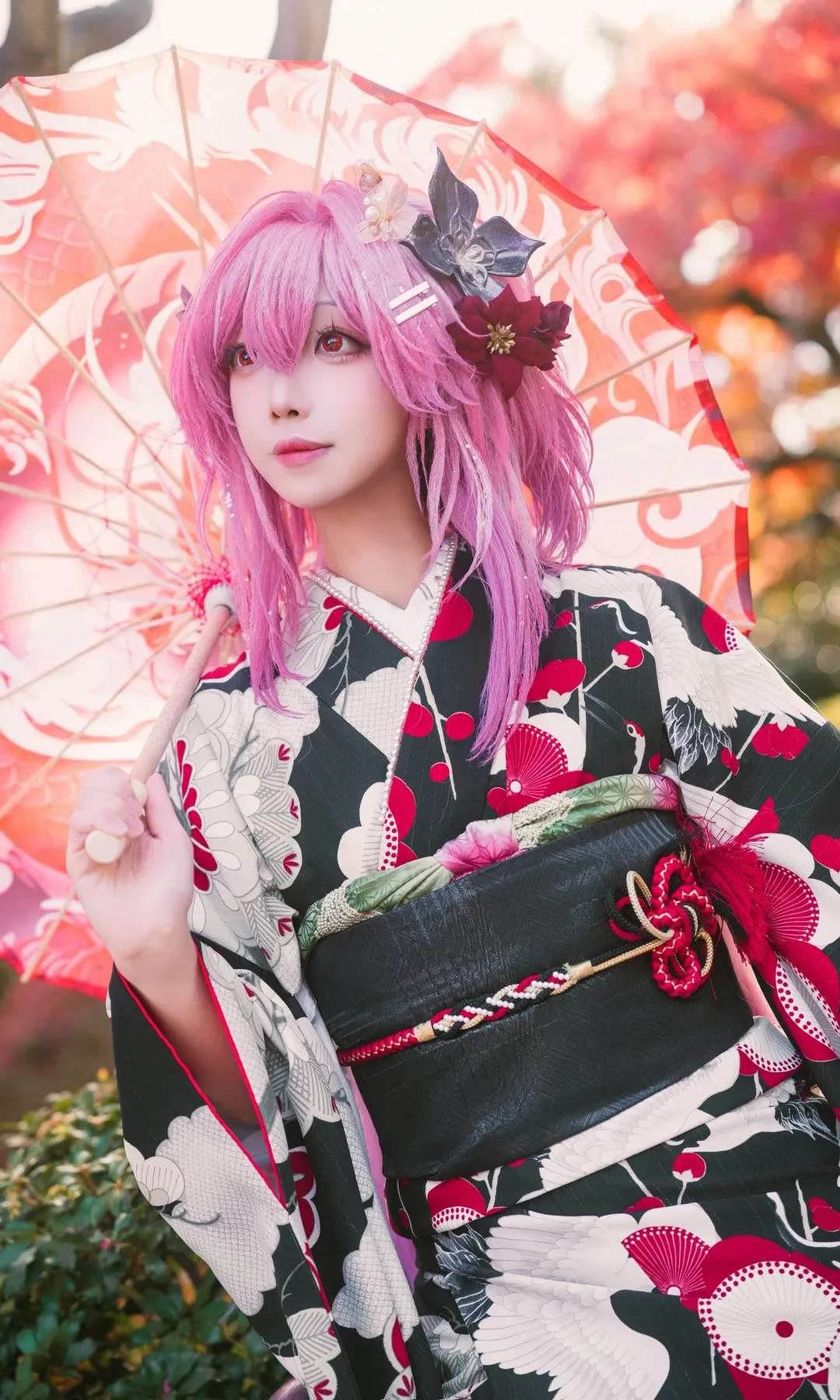 崩坏星穹铁道, 长夜月cos, cosplay摄影, 京都和服, 清水寺红叶 - 第3张