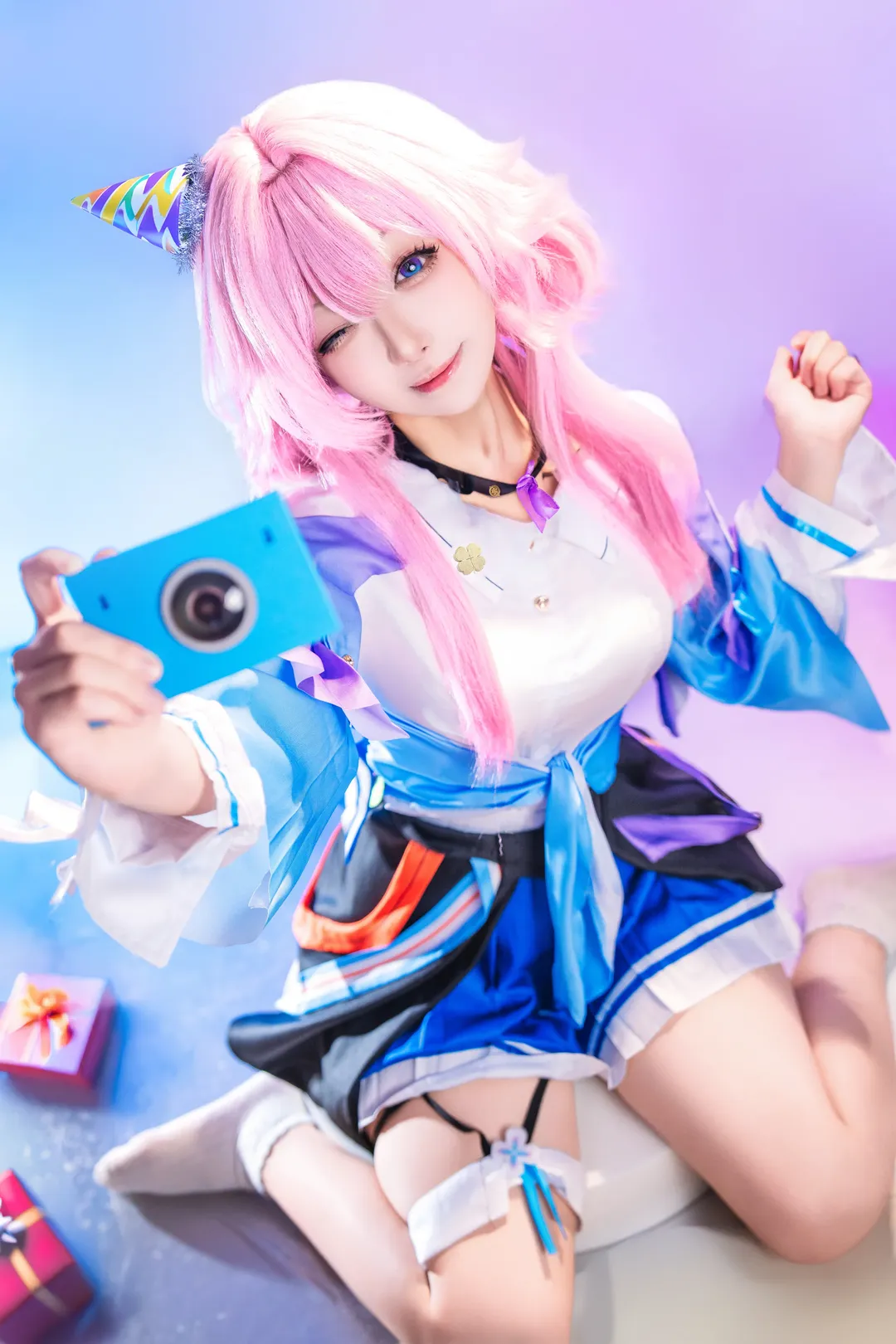 二次元摄影, 崩坏星穹铁道, 三月七cos, cosplay生贺, 腿环穿搭