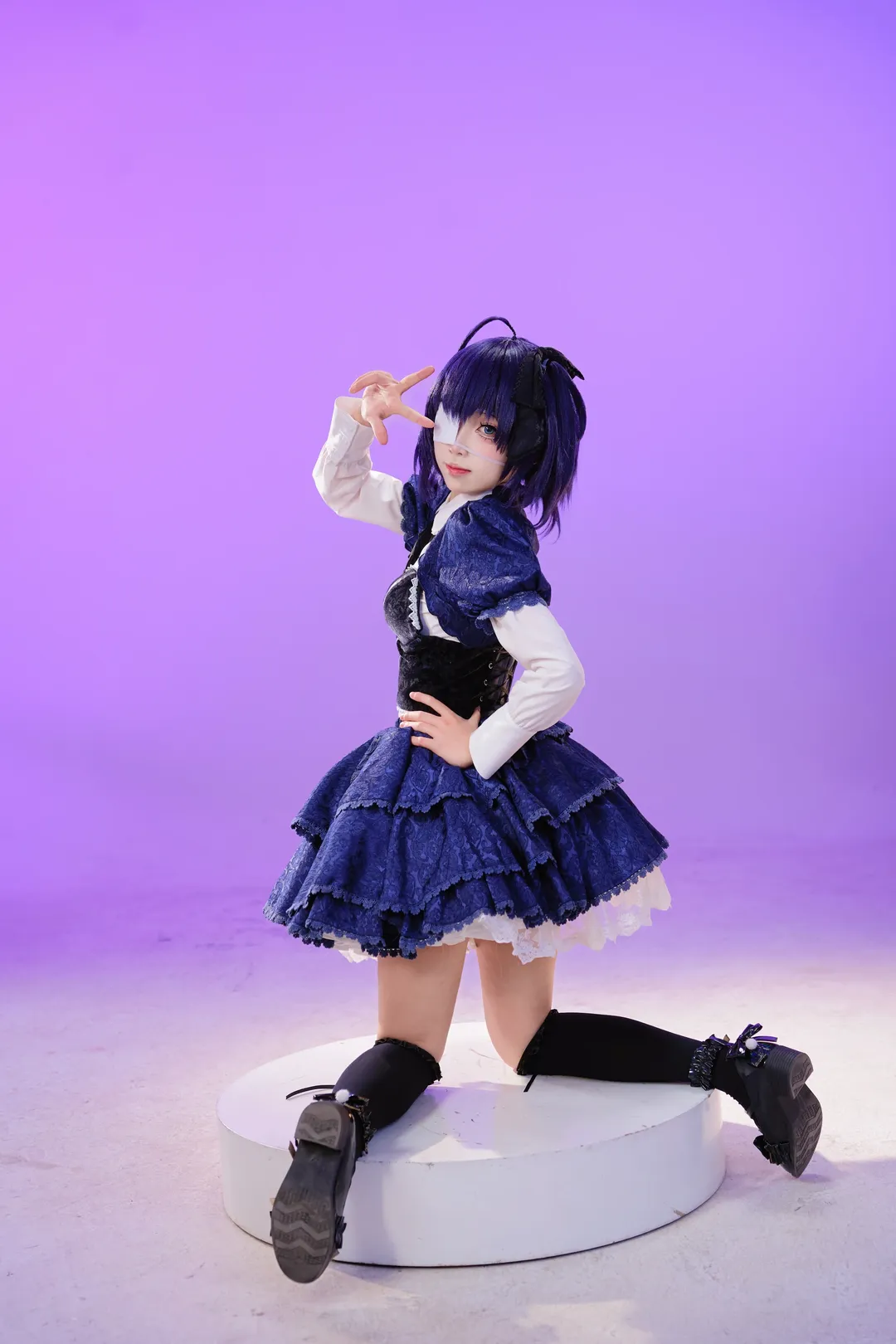 コスプレ撮影, 二次元ファッション, スタジオ撮影, 小鳥遊六花 コスプレ, 眼帯少女 - 2枚目