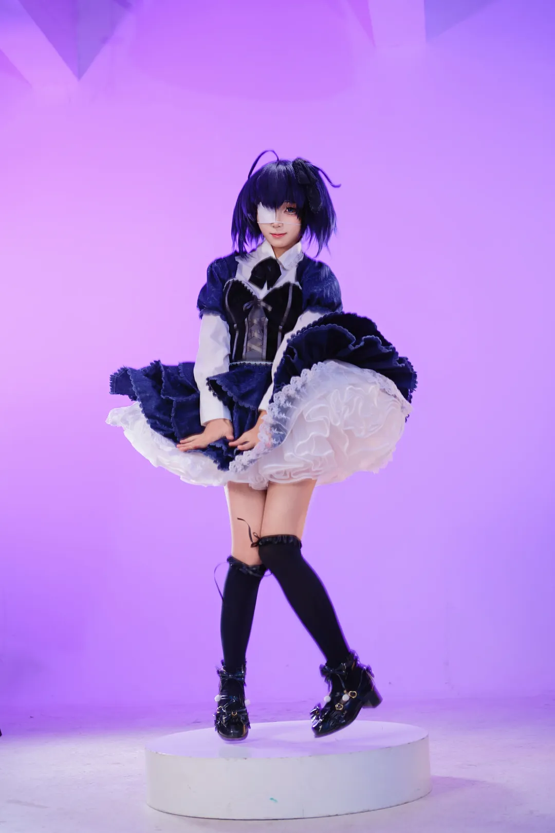 cosplay正片, 二次元穿搭, 小鸟游六花cos, 白棚动作参考, 六花洋装 - 第2张