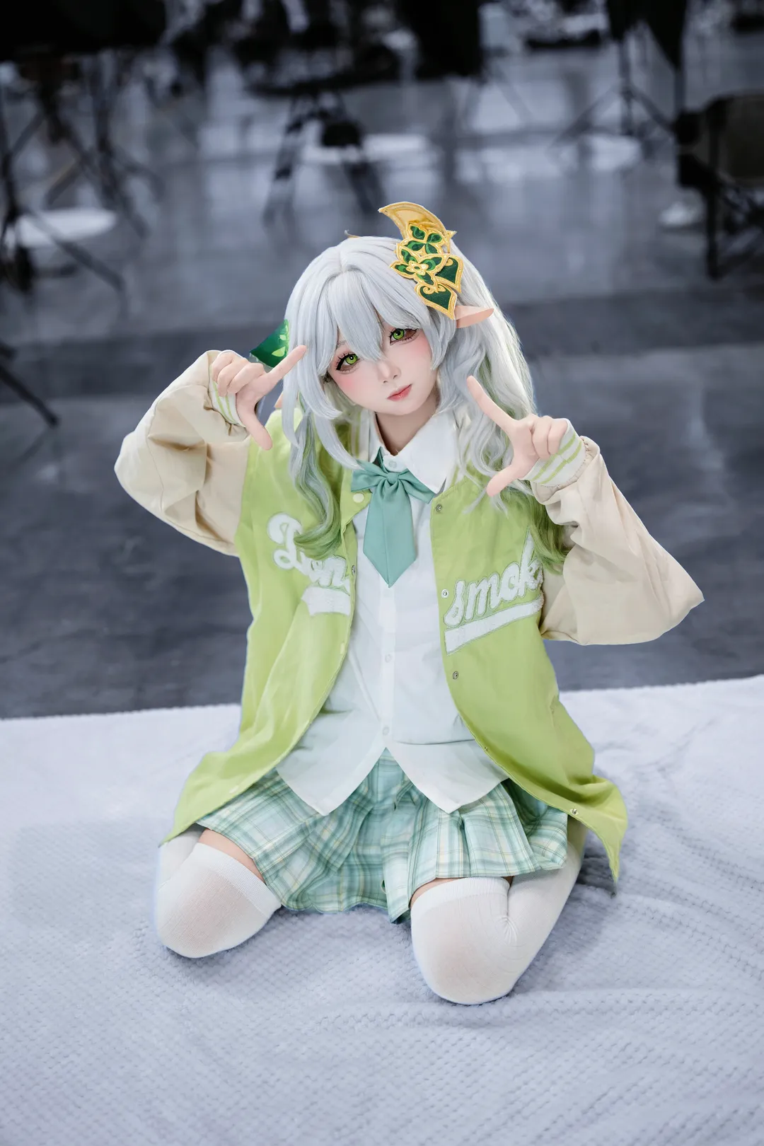 原神, 纳西妲cos, jk制服, 二次元漫展, cosplay穿搭 - 第1张