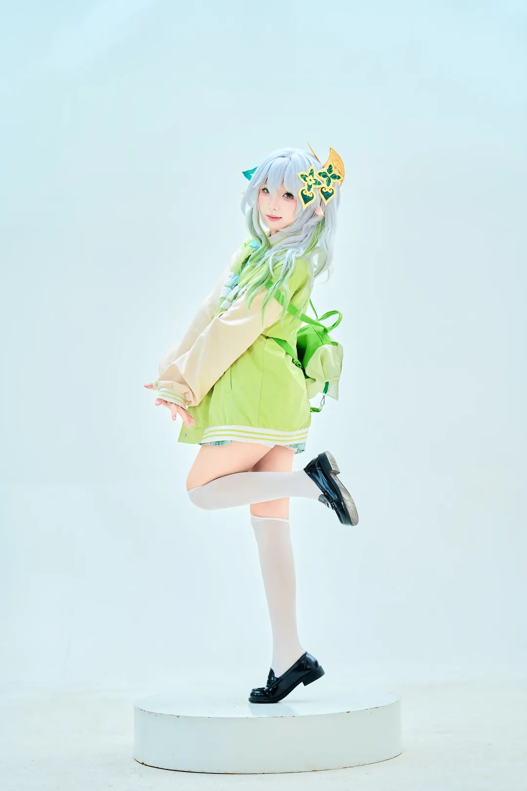 原神, 納西妲cos, jk制服, cosplay日常, 白棚攝影