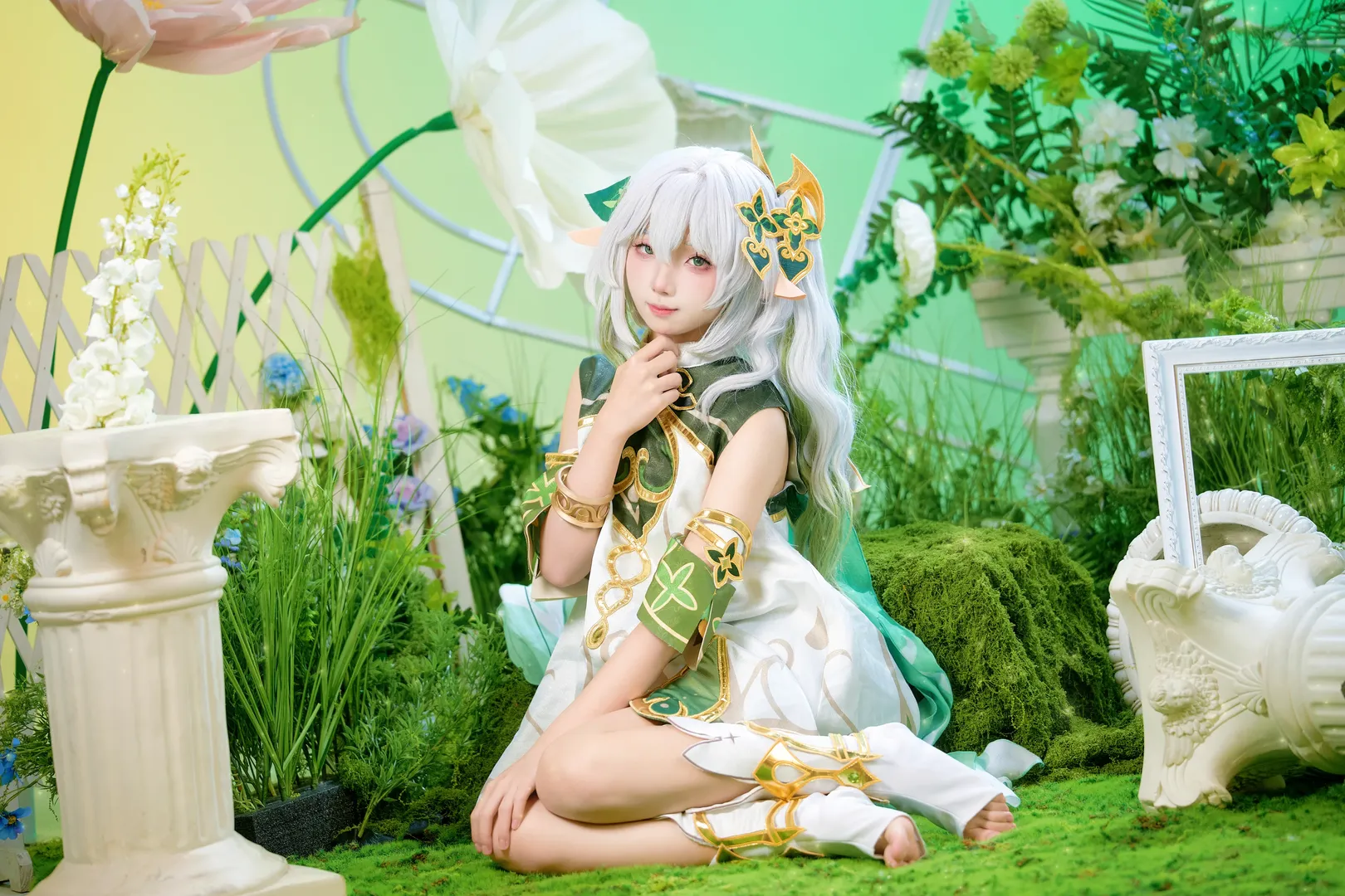 Genshin Impact, Anime-style photography, Nahida Cosplay, Moe-style cosplay, Sumeru Dendro Archon