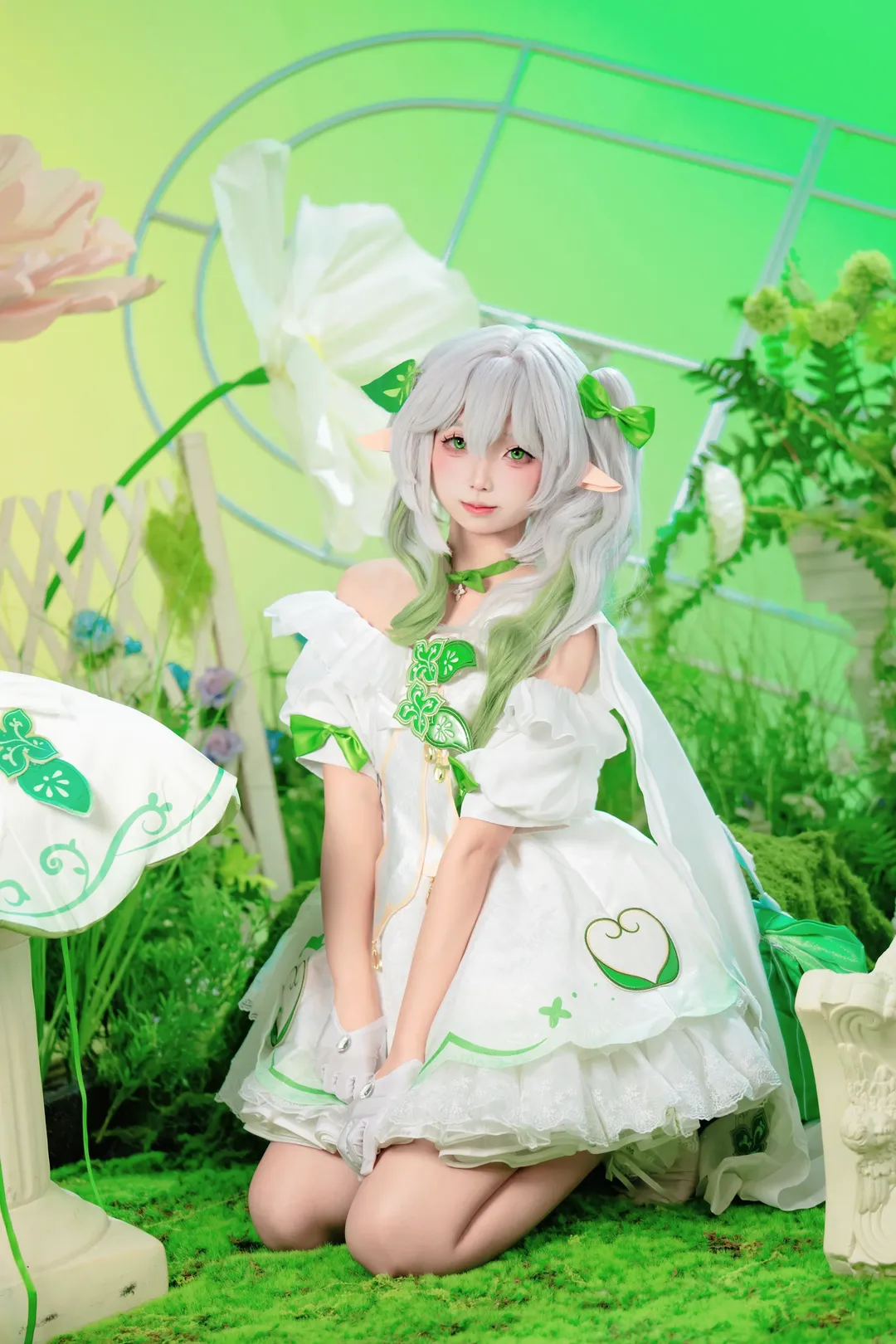 原神, cosplay, 纳西妲cos, 草神, 萌妹子 - 第1张