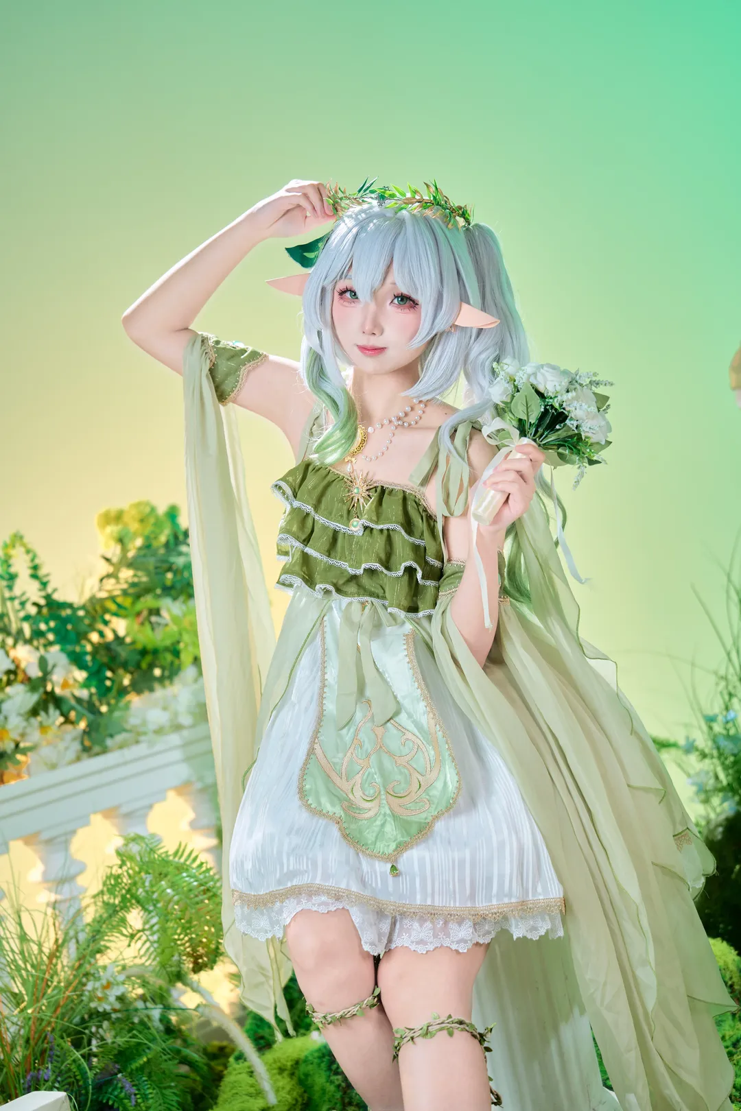 原神, cosplay, 二次元摄影, 纳西妲cos, 森系精灵