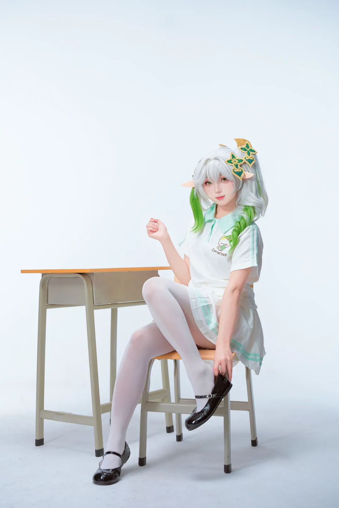 原神, cosplay, 纳西妲cos, 校园风cos, 草神纳西妲 - 第2张