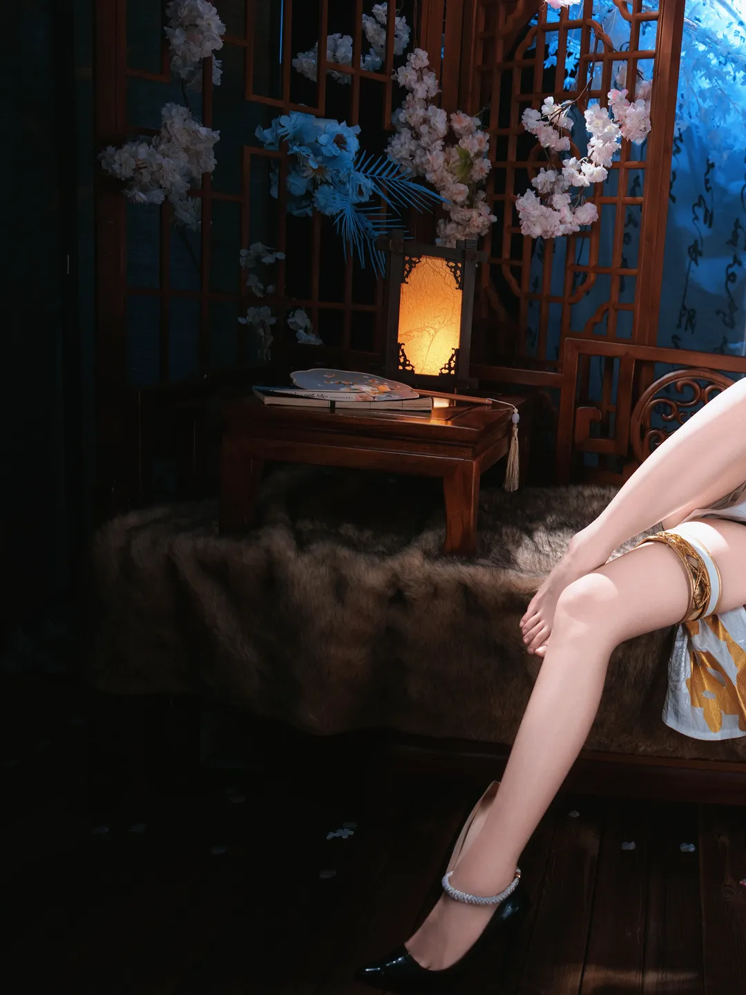 二次元摄影, 从零开始的异世界生活, 蕾姆cos, cosplay正片, 国风旗袍 - 第1张