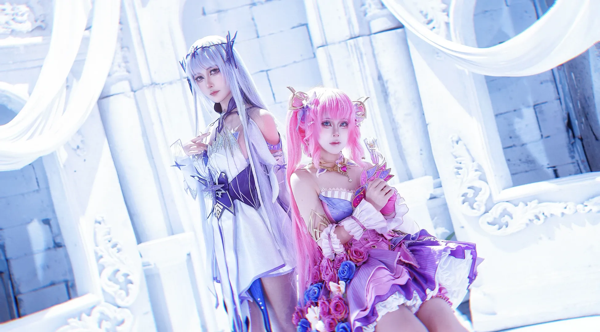 cosplay棚拍, 圣采儿cos, 神印王座, 陈樱儿cos, 双人同框 - 第1张