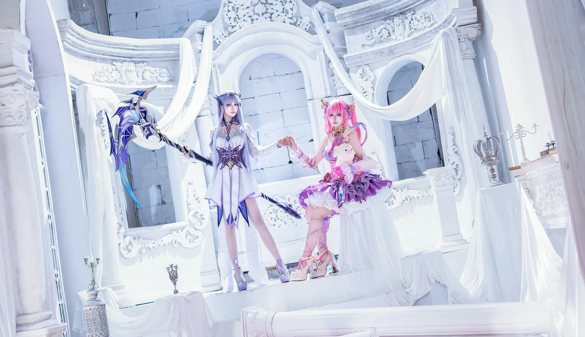 cosplay棚拍, 圣采儿cos, 神印王座, 陈樱儿cos, 双人同框 - 第5张