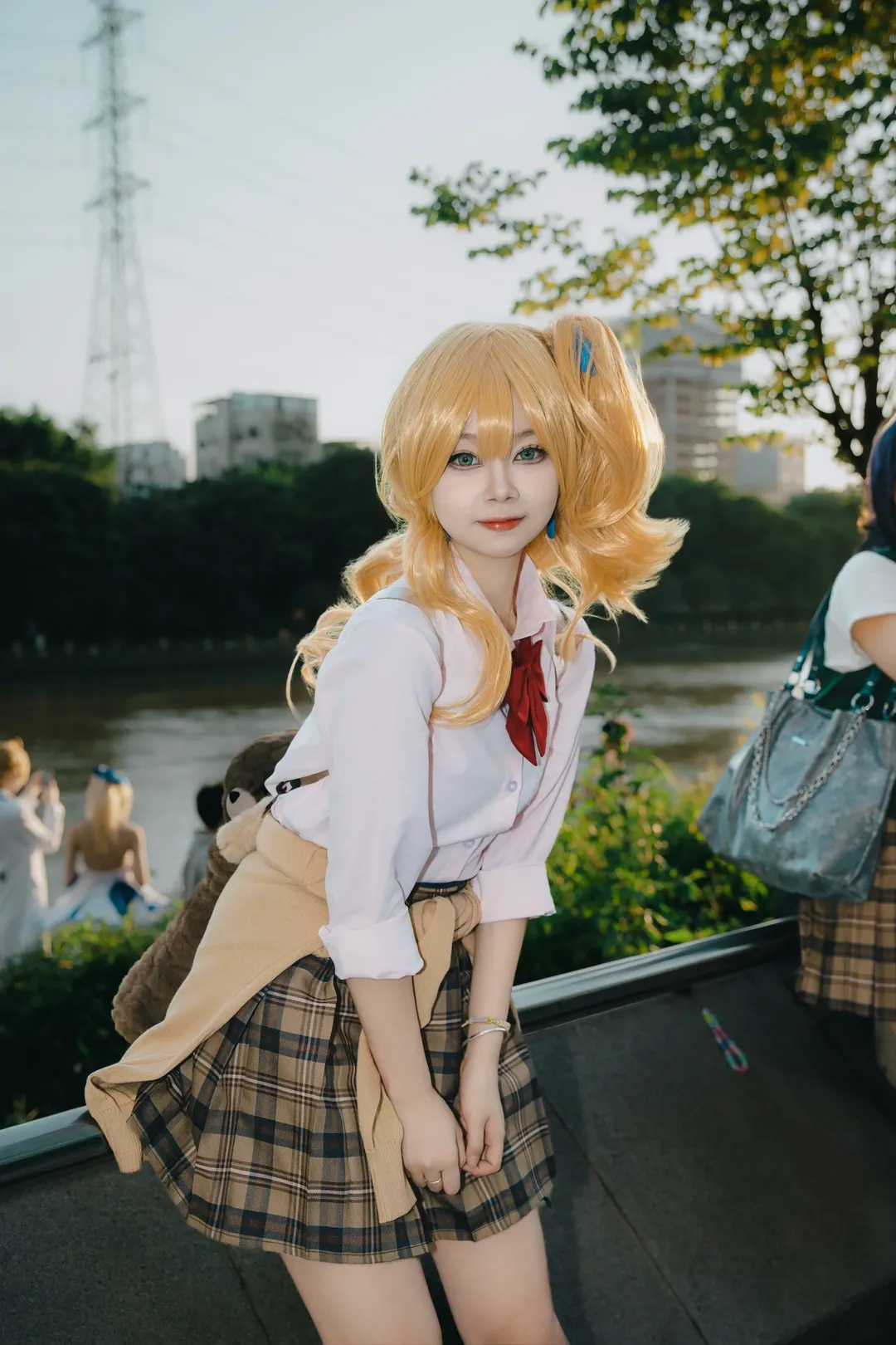 コスプレ, イベント写真, JK制服, イベント撮影, 金髪ツインテール - 3枚目