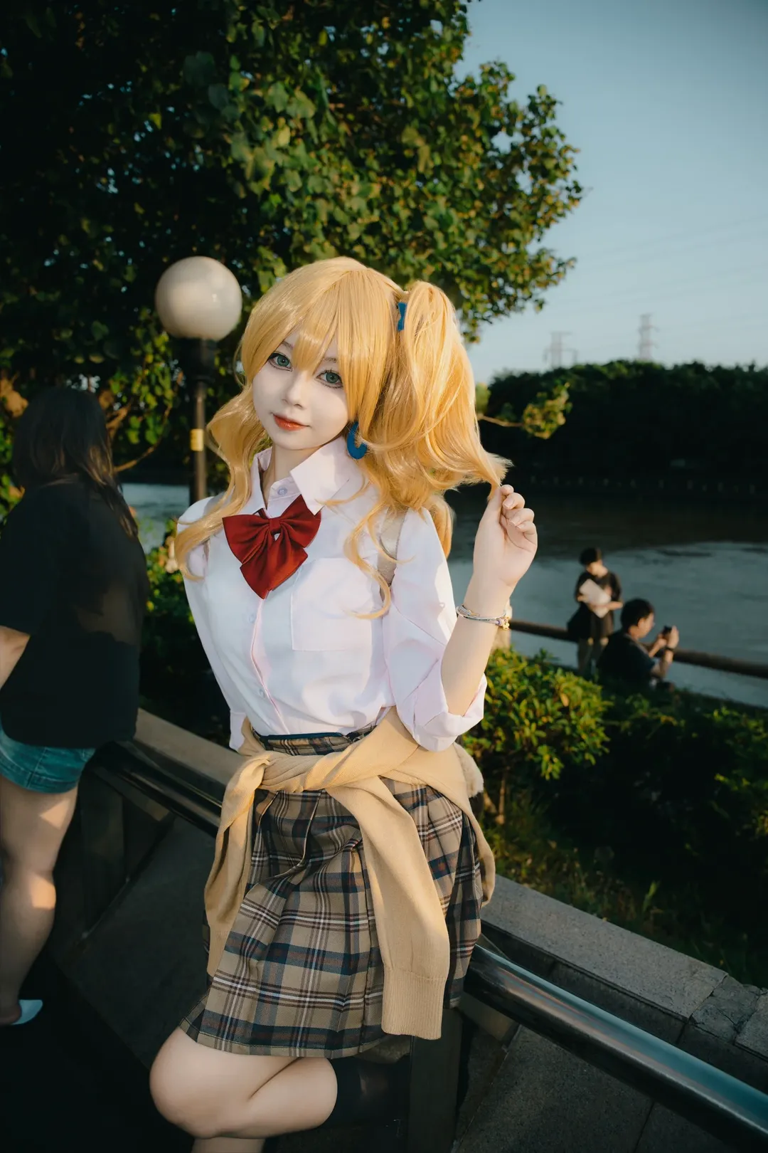 コスプレ, イベント写真, JK制服, イベント撮影, 金髪ツインテール - 5枚目