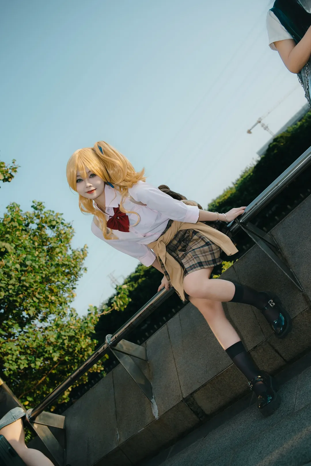 cosplay, 漫展返图, JK制服, 场照摄影, 金发双马尾