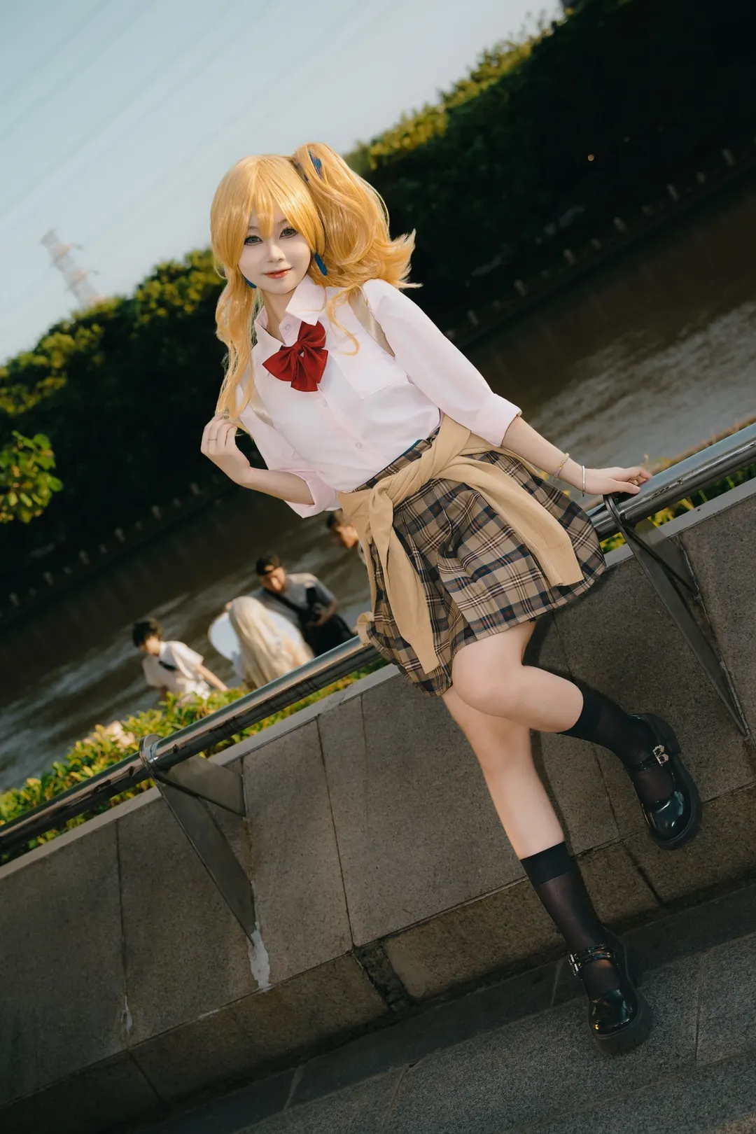 コスプレ, イベント写真, JK制服, イベント撮影, 金髪ツインテール - 7枚目