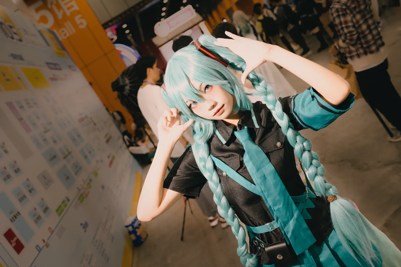 cosplay, Convention photos, Twintails wig, Uniform styling, 2024 CICF - Image 4
