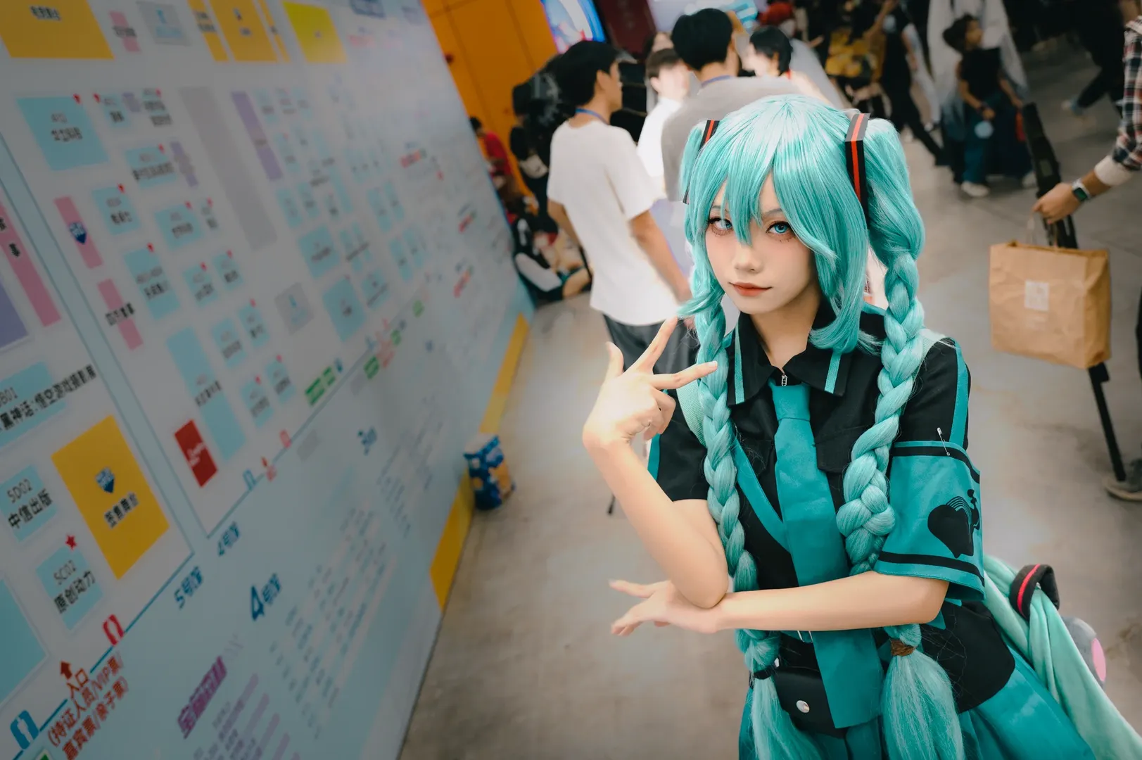 cosplay, Convention photos, Twintails wig, Uniform styling, 2024 CICF - Image 6
