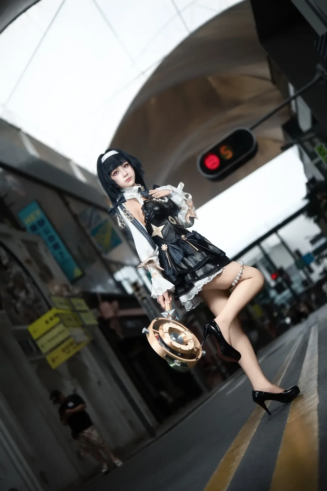 cosplay摄影, 广州外景, 二次元造型, 街头氛围, 互勉作品