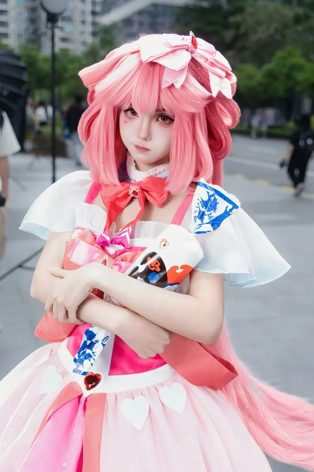 広州蛍火虫アニメエキスポ, コスプレイヤーの日常, チンお姫様 コスプレ, イェ・ルオリー, ピンクのコスプレ