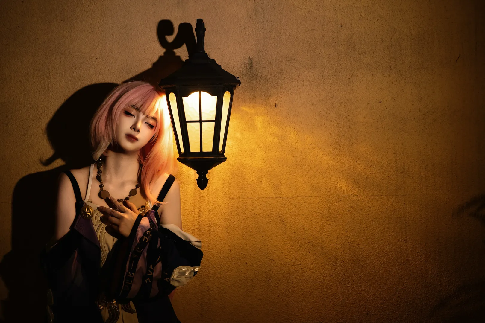 氛圍感攝影, 夜景人像, 藍調時刻, 小昔漣cos, cosplay出鏡
