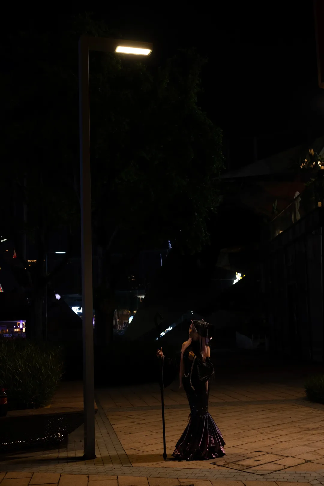 cosplay摄影, 二次元穿搭, 华侨城夜景, 巡音cos, 魔法大师 - 第2张