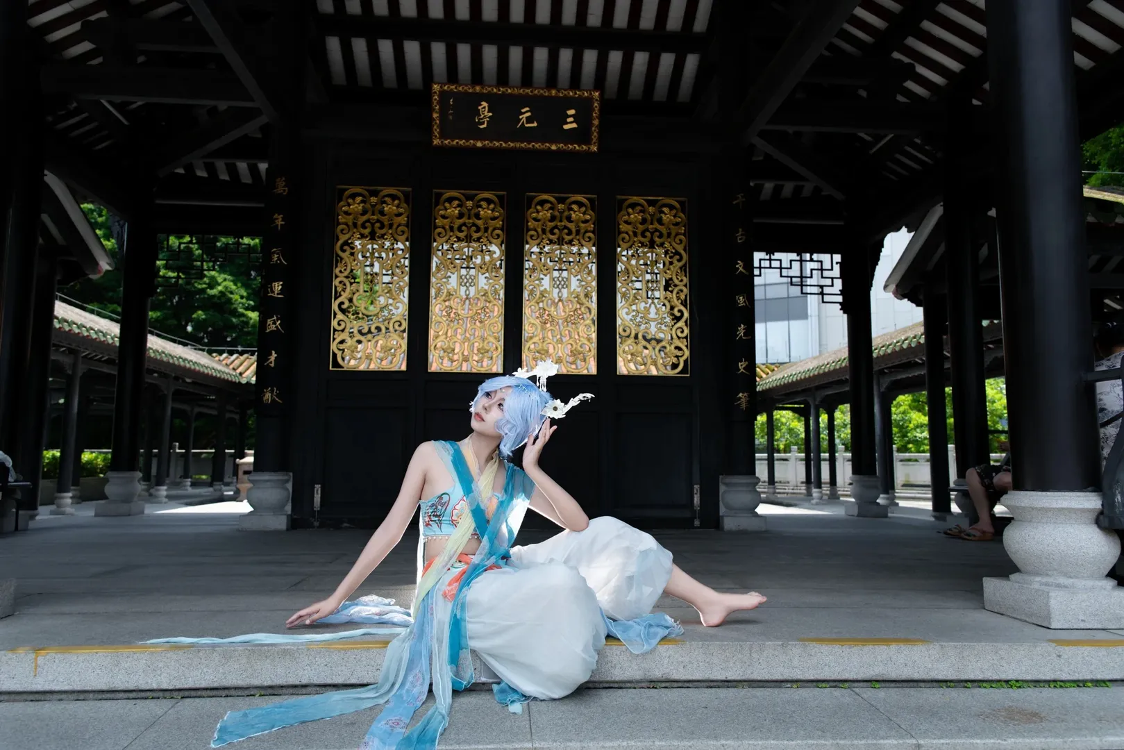 Identity V, Ancient style cosplay, Chinese-style photography, Priestess cosplay, Ancestral Temple - Image 3
