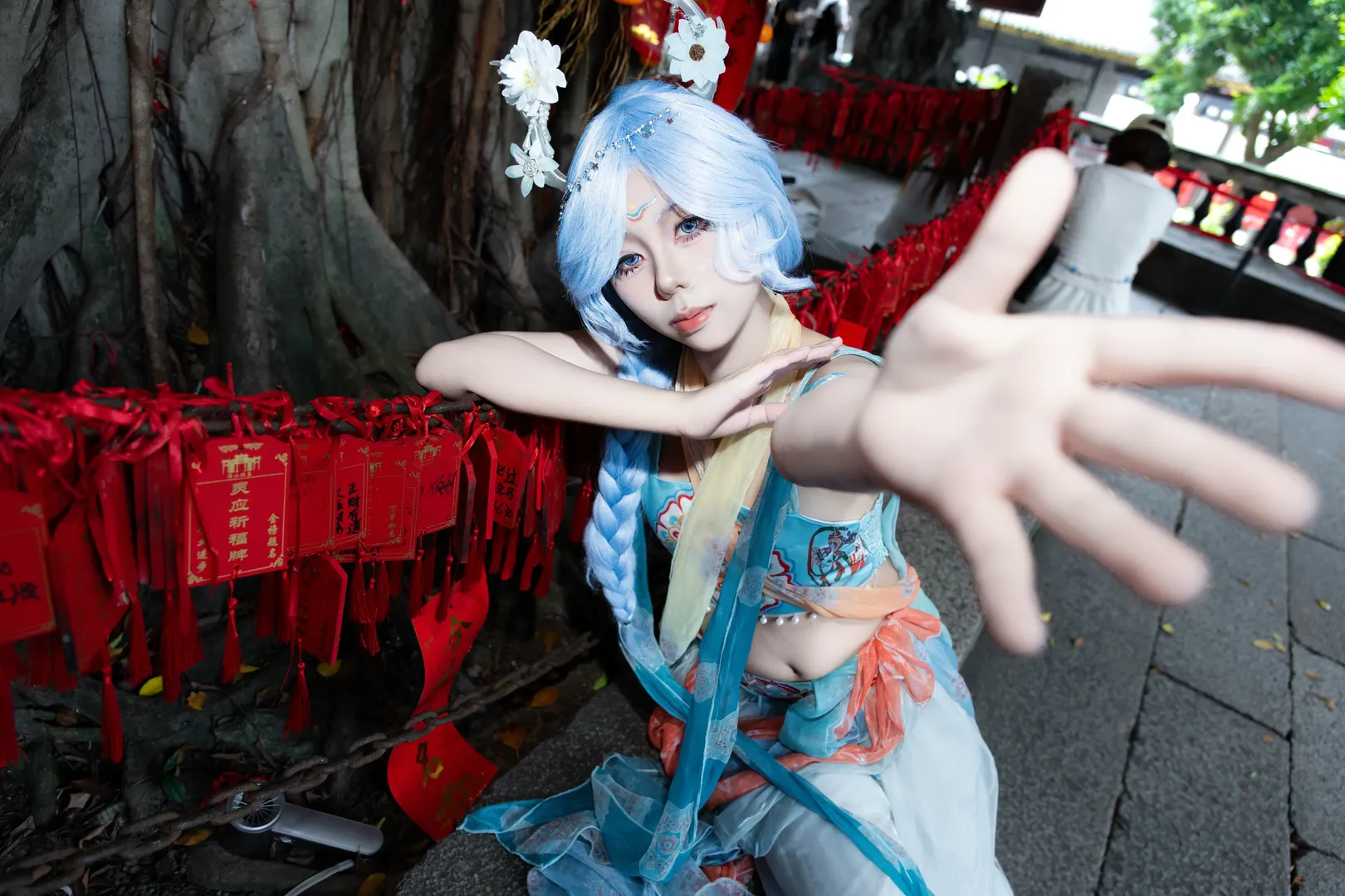 Identity V, Ancient style cosplay, Chinese-style photography, Priestess cosplay, Ancestral Temple - Image 6