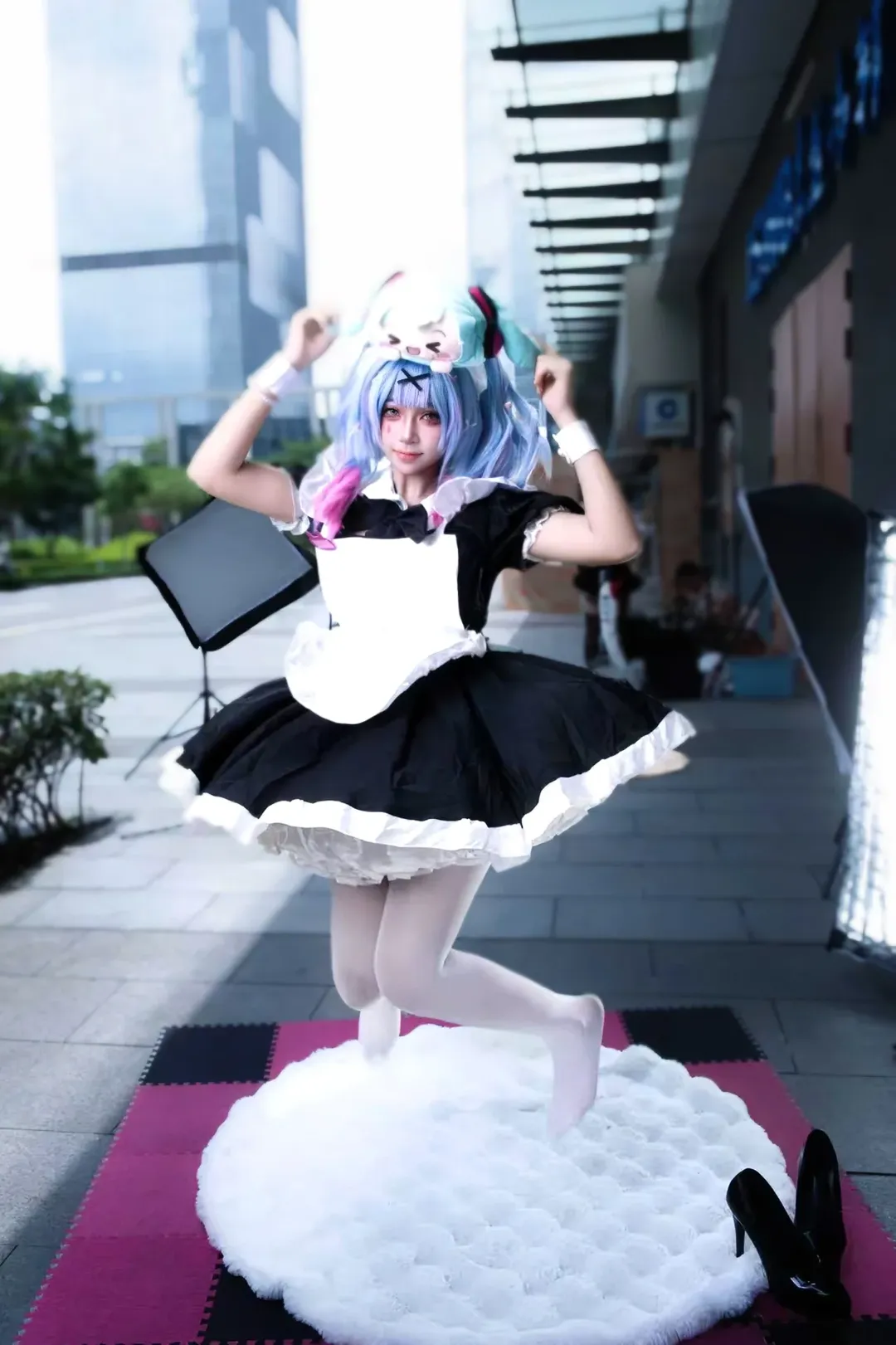 萤火虫漫展, 广州漫展, 初音未来, 初音cos, cosplay女仆