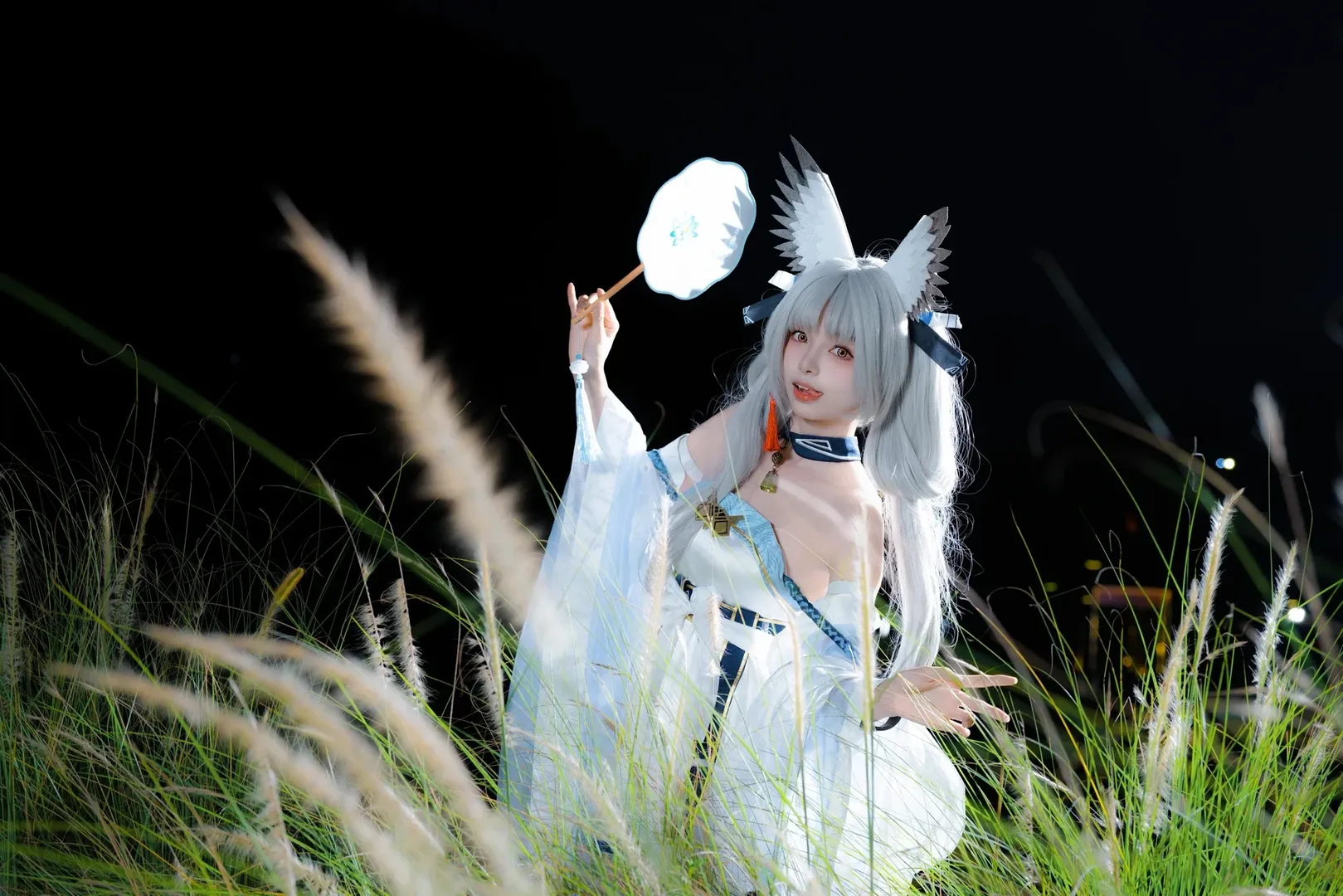 明日方舟, cosplay摄影, 夜景外景, 白面鸮cos, 抚云间