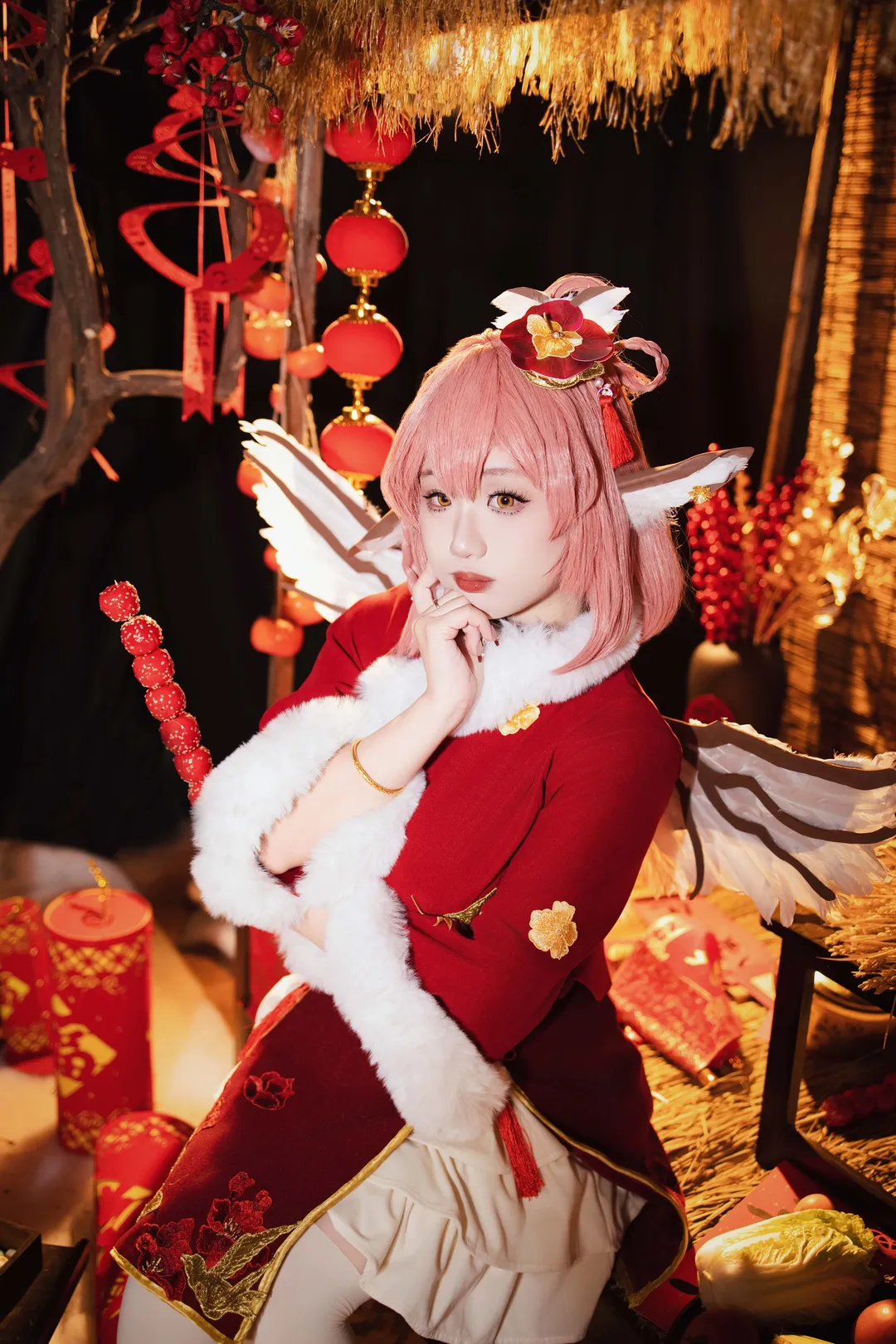Touhou Project, Cosplay photography, Traditional Chinese style New Year, Touhou Mystia's Izakaya, Mystia Lorelei cosplay