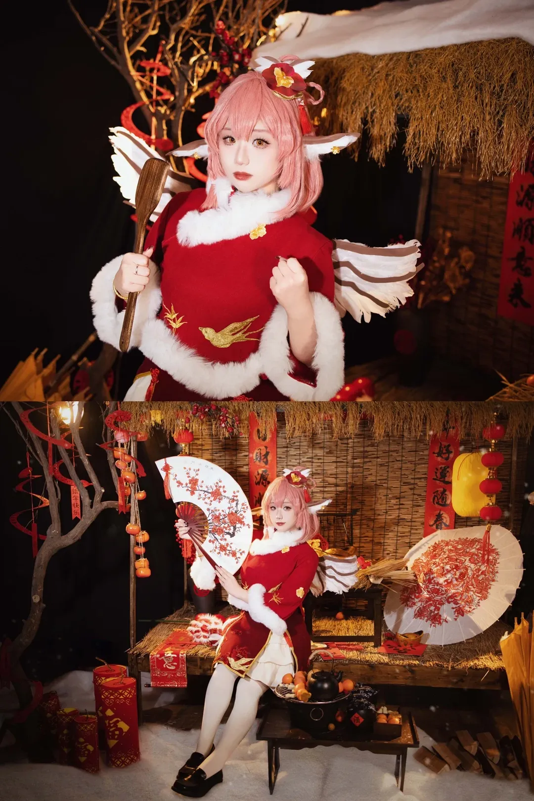 Touhou Project, Cosplay photography, Traditional Chinese style New Year, Touhou Mystia's Izakaya, Mystia Lorelei cosplay - Image 7