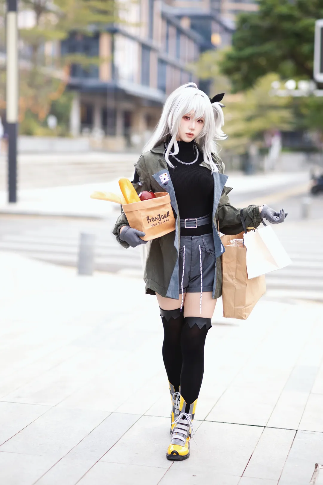 明日方舟, 斯卡蒂cos, cosplay日常, 街角摄影, 慵懒午后 - 第1张