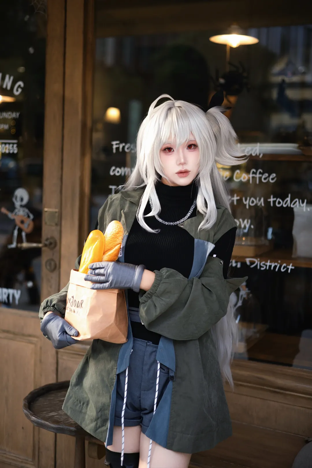 明日方舟, 斯卡蒂cos, cosplay日常, 街角摄影, 慵懒午后 - 第6张