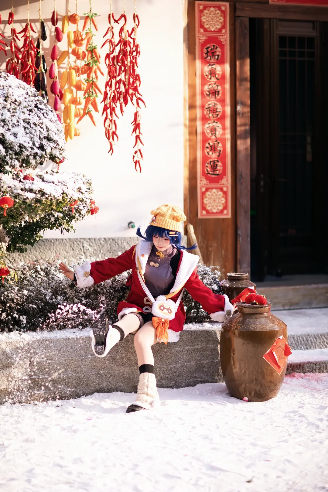 原神, 雪景摄影, 香菱cos, 二次元cos, 新春cosplay - 第3张