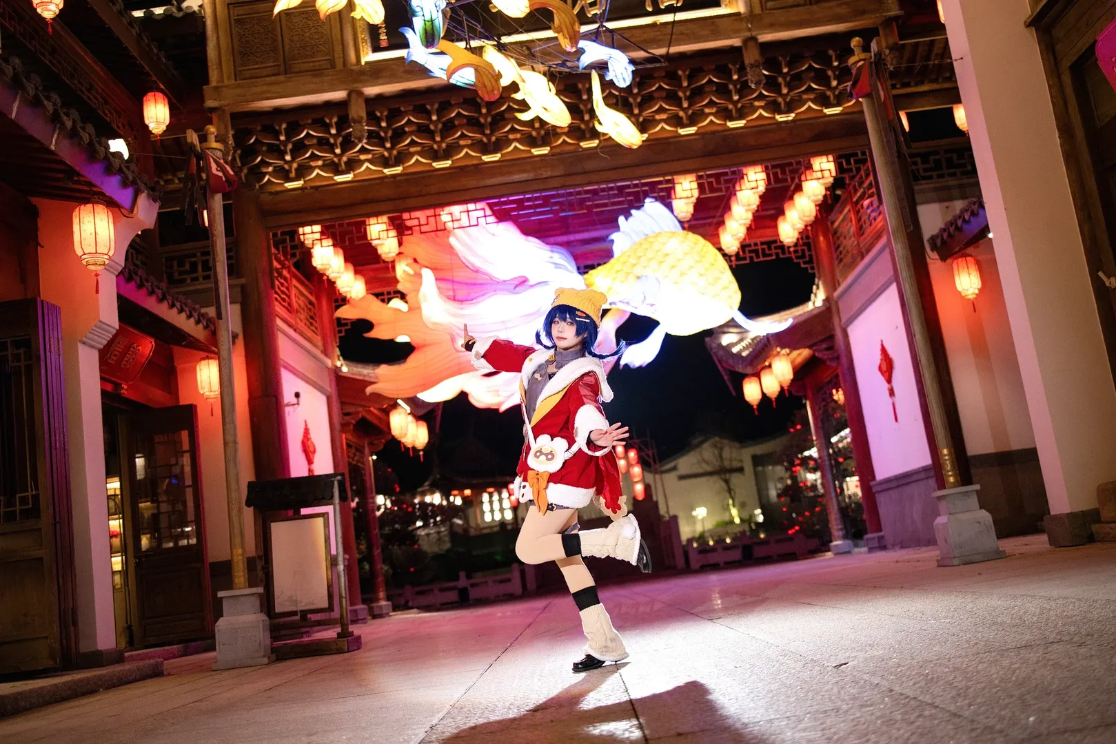 原神, 海灯节, 香菱cos, 夜景人像, 国风cosplay - 第2张