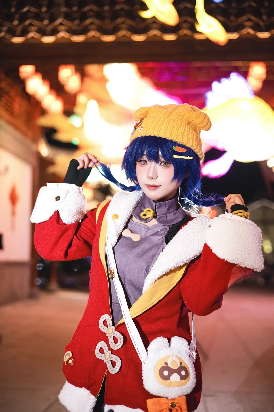 原神, 海灯节, 香菱cos, 夜景人像, 国风cosplay - 第3张