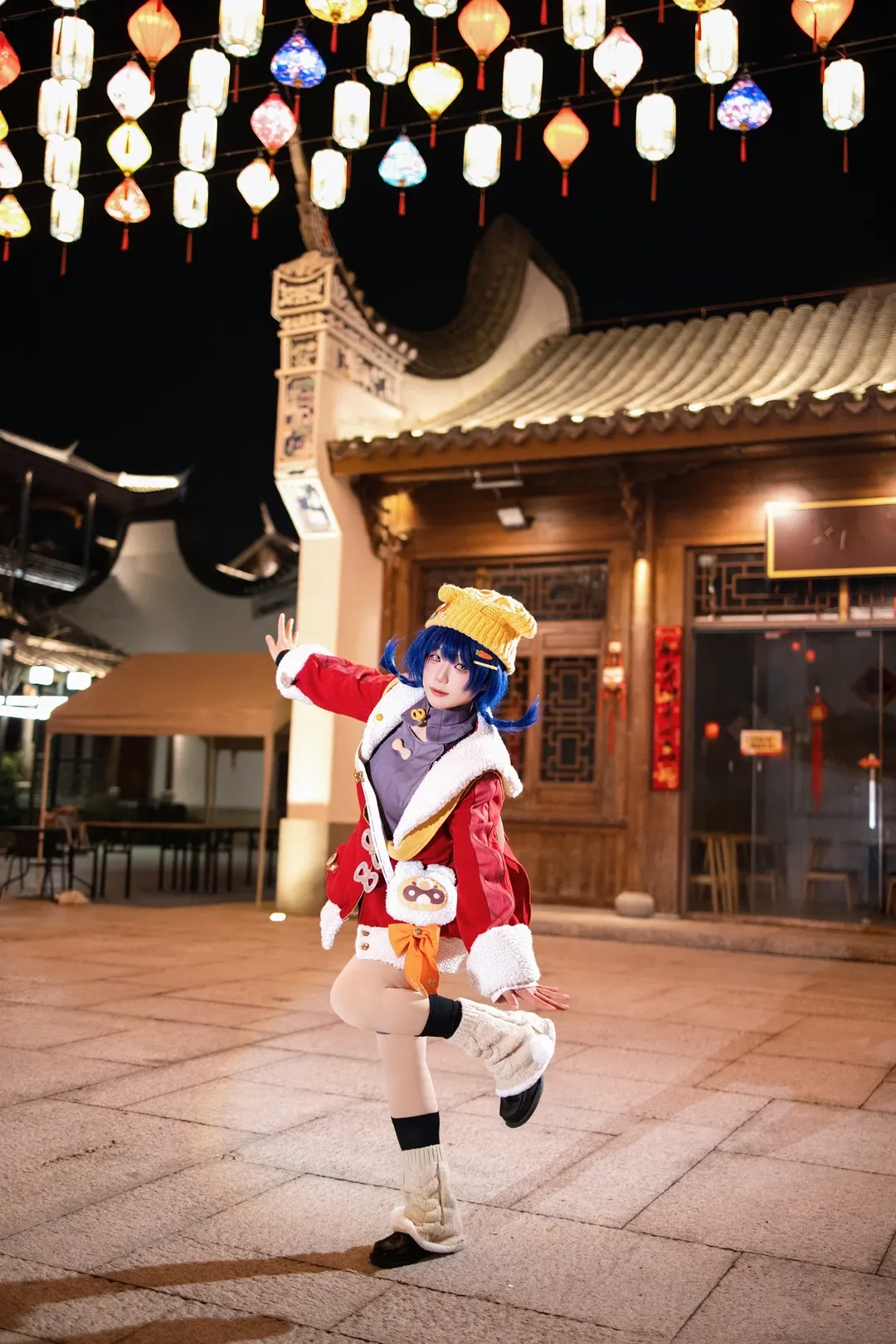 原神, 海灯节, 香菱cos, 夜景人像, 国风cosplay