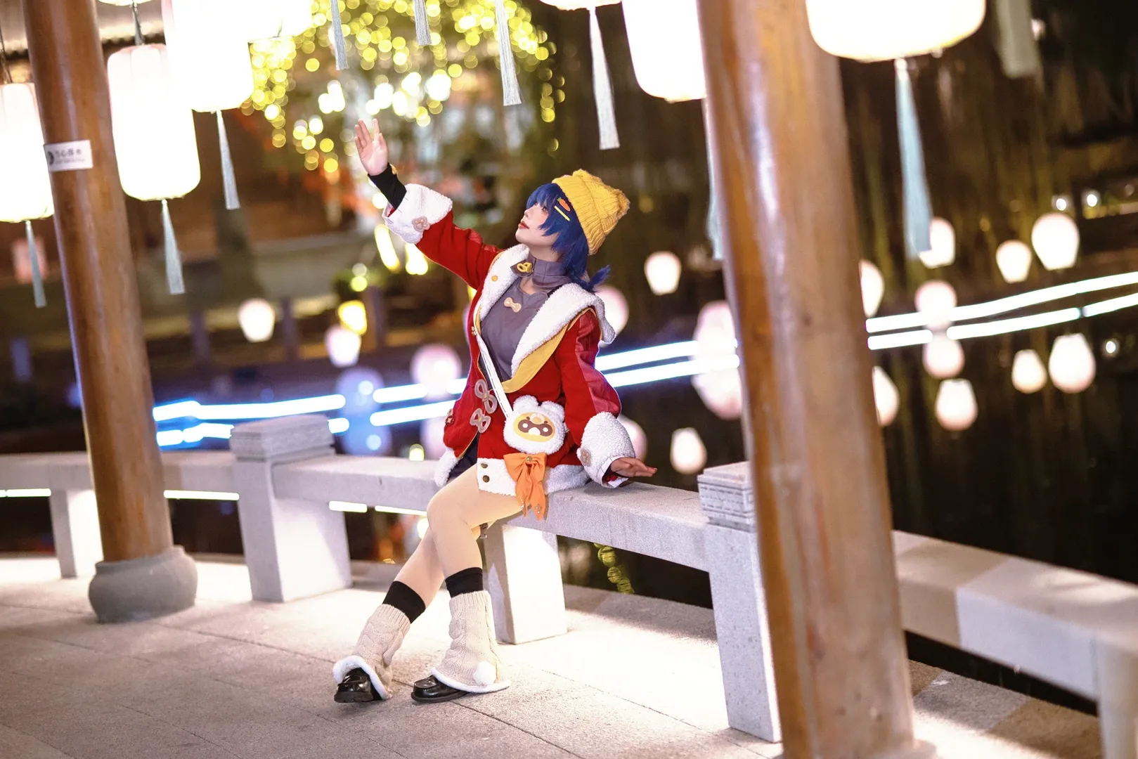 原神, 海灯节, 香菱cos, 夜景人像, 国风cosplay - 第6张