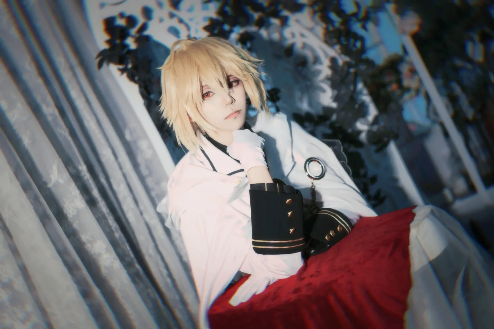 二次元cos, cosplay正片, 终结的炽天使, 米迦cos, 金发红瞳cos - 第4张