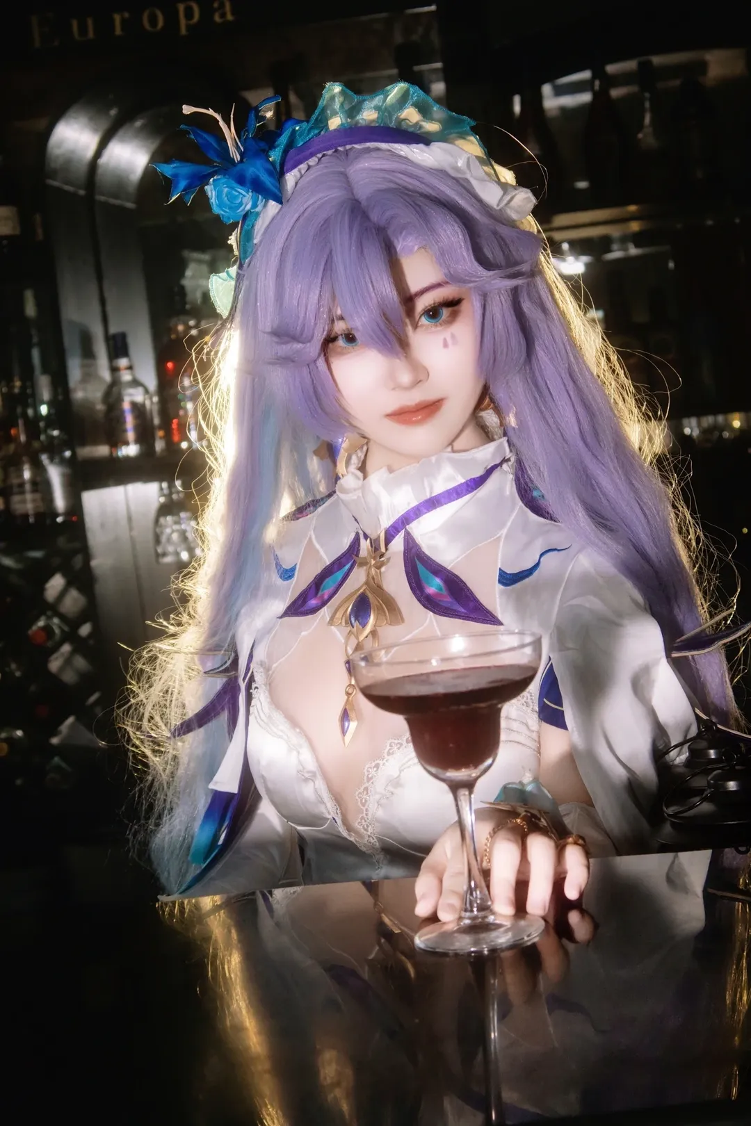 ロールプレイ, 鳴潮, 紫髪コスプレ, カンタレラコスプレ, 花畑撮影 - 6枚目