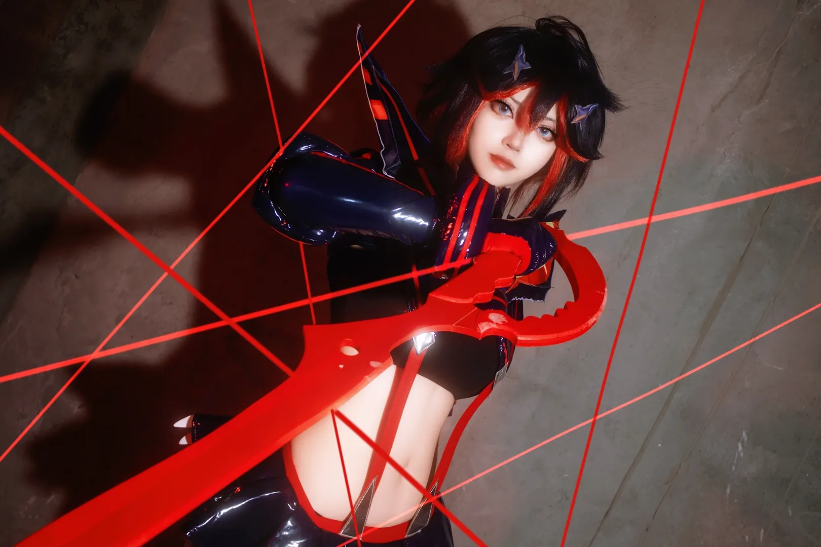 cosplay摄影, 二次元正片, 夜间外景, 缠流子cos, 斩服少女 - 第6张