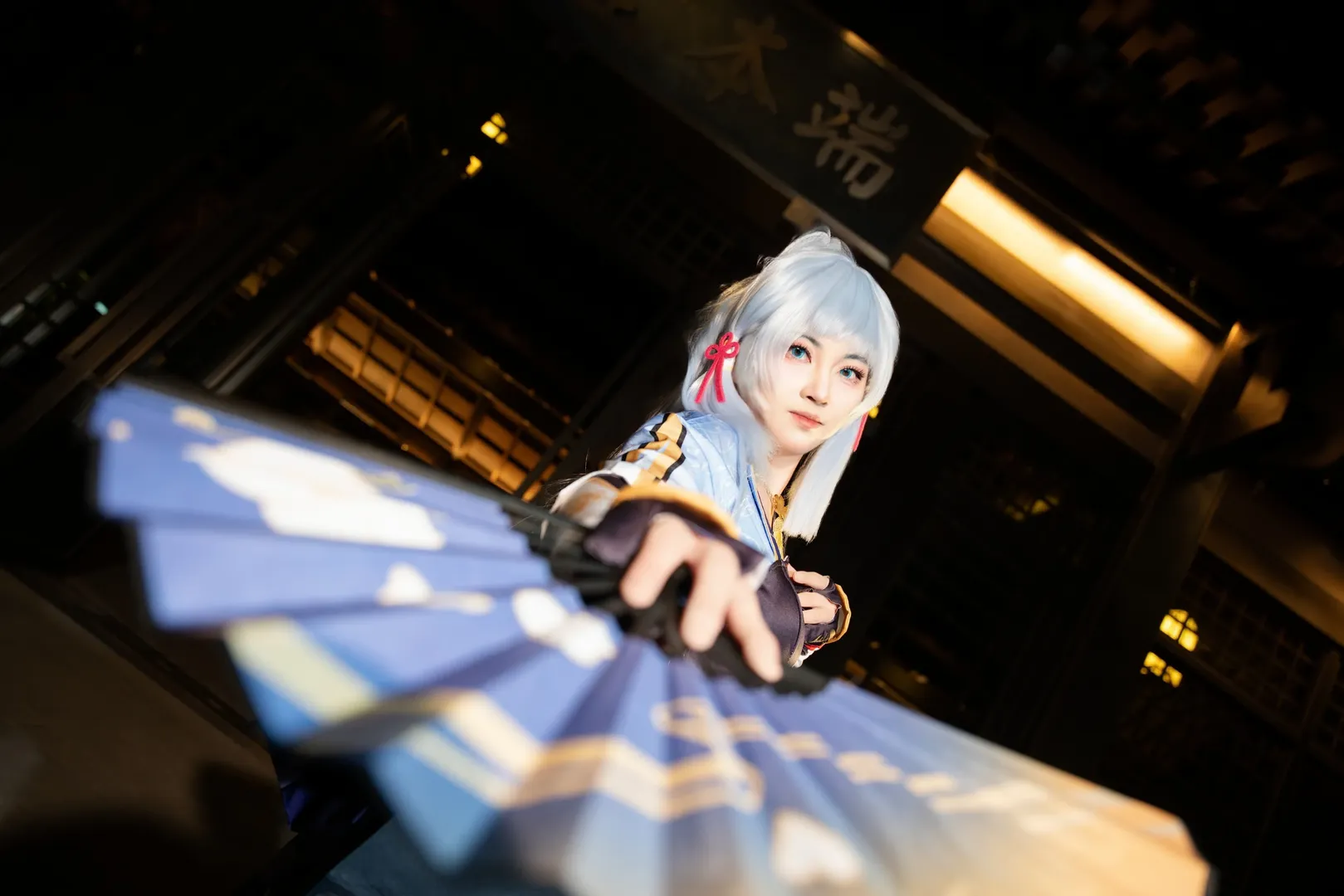 动漫角色还原, 原神, 二次元少女, 神里绫华cos, cosplay摄影 - 第7张