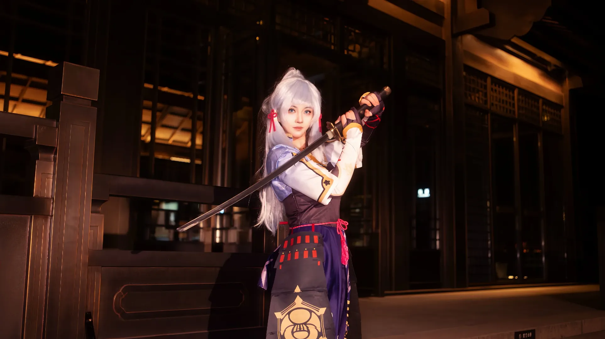 原神, 神里绫华cos, 神里绫华, cosplay摄影, 和风少女 - 第2张