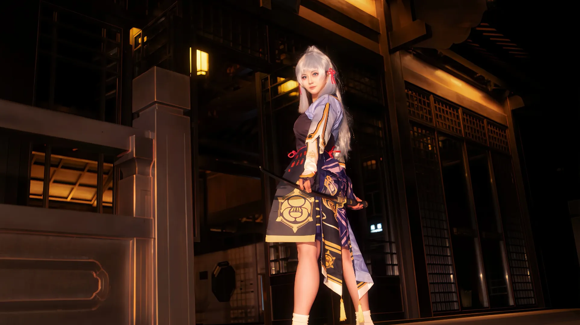 原神, 神里绫华cos, 神里绫华, cosplay摄影, 和风少女