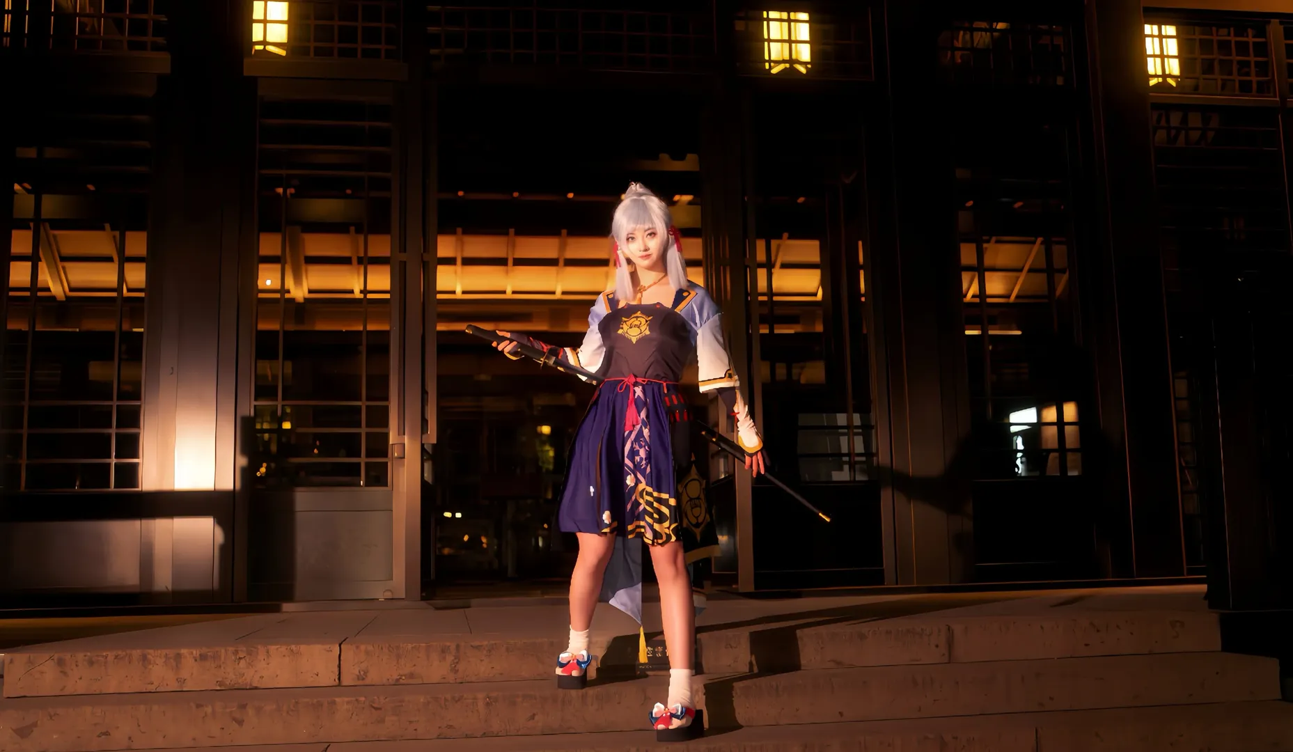 原神, 神里绫华cos, 神里绫华, cosplay摄影, 和风少女 - 第4张