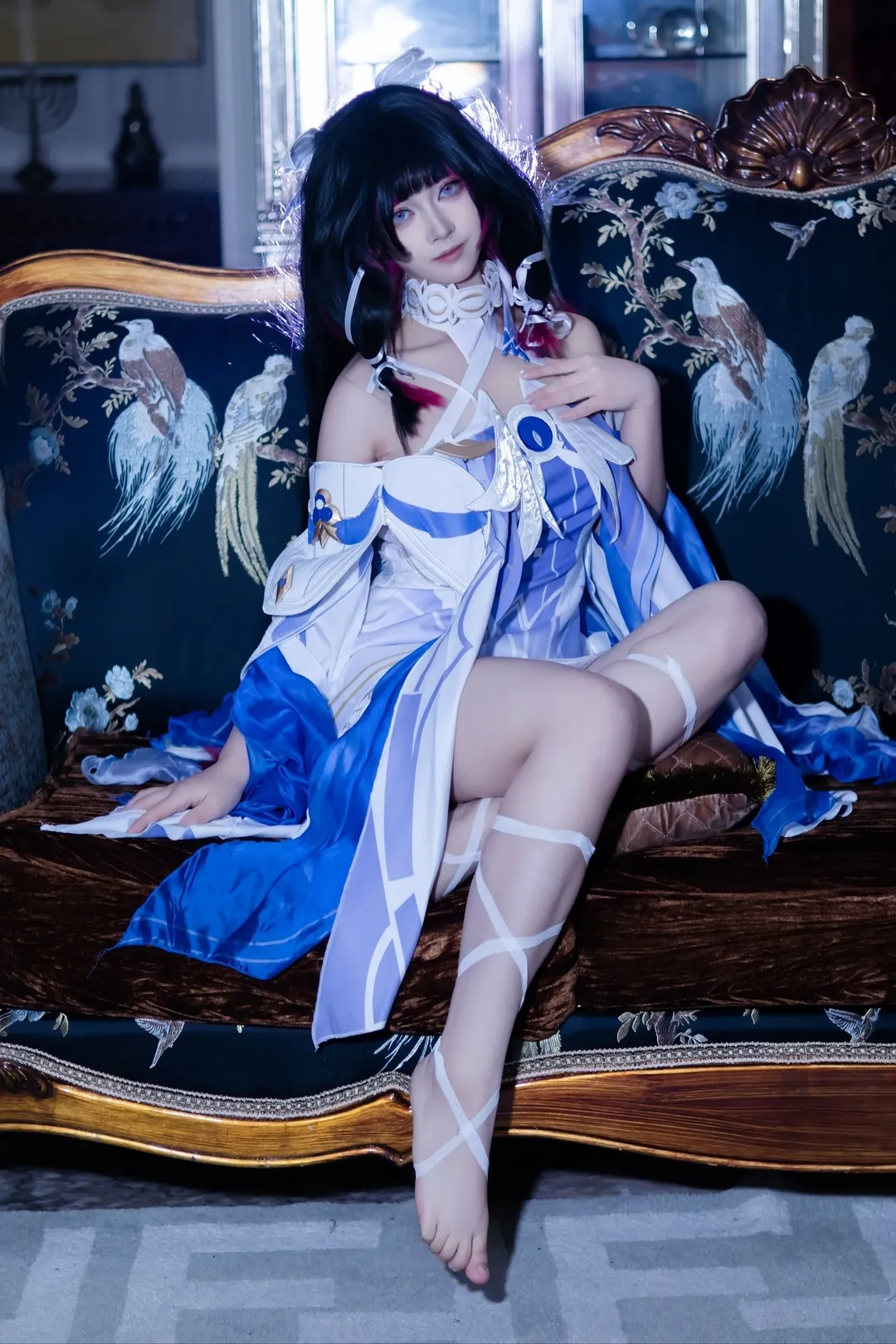 哥伦比娅cos, 崩坏星穹铁道, cosplay摄影, 二次元还原, 复古写真 - 第2张