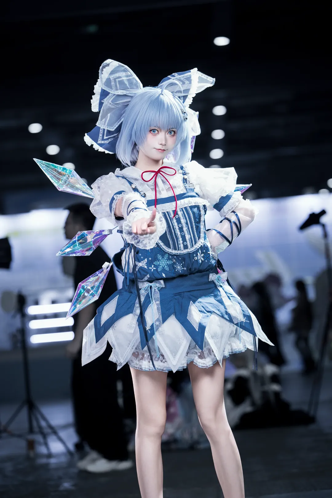 东方project, 漫展场照, cosplay摄影, 琪露诺cos, 二次元穿搭 - 第2张