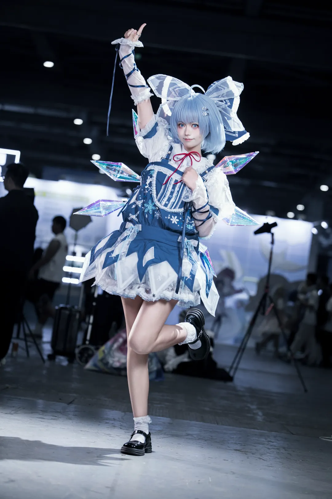 东方project, 漫展场照, cosplay摄影, 琪露诺cos, 二次元穿搭