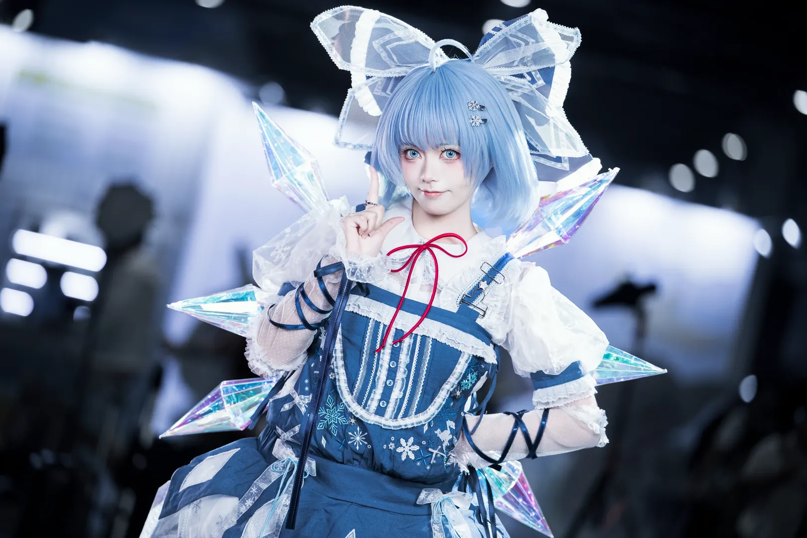 东方project, 漫展场照, cosplay摄影, 琪露诺cos, 二次元穿搭 - 第4张