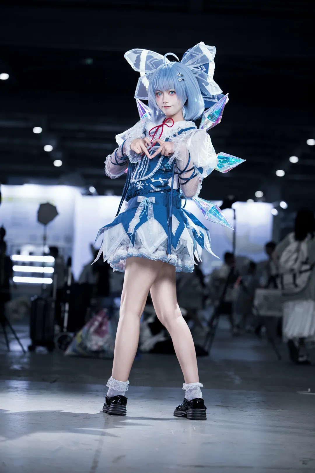 东方project, 漫展场照, cosplay摄影, 琪露诺cos, 二次元穿搭 - 第6张